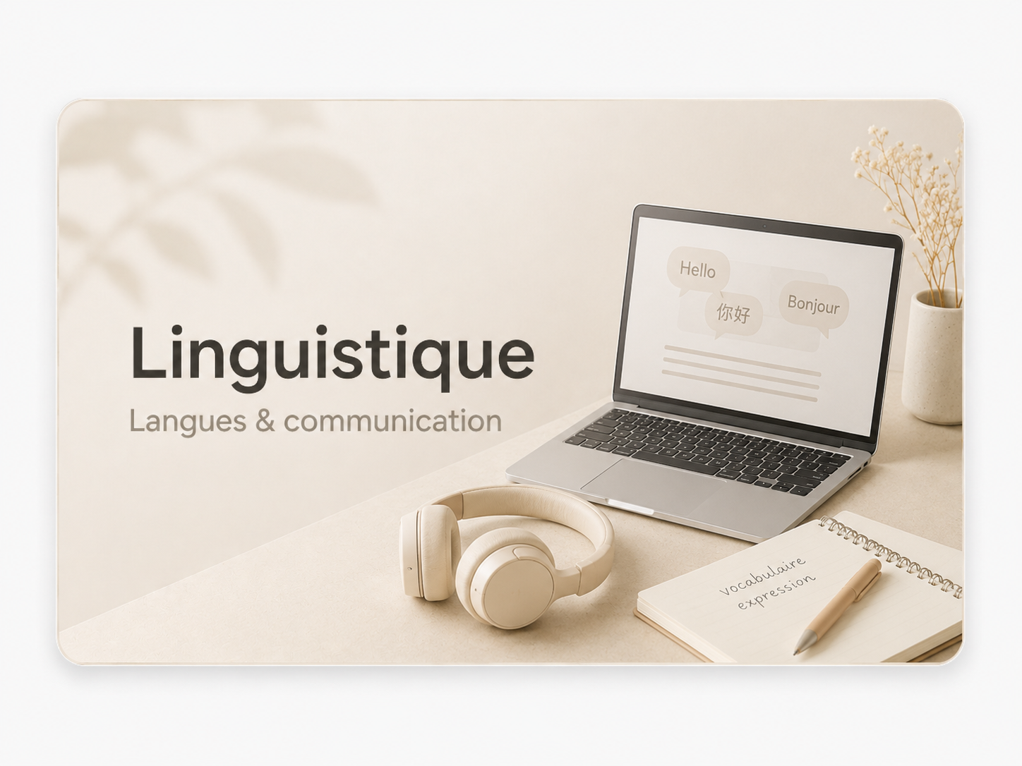 Linguistique, langues et communication